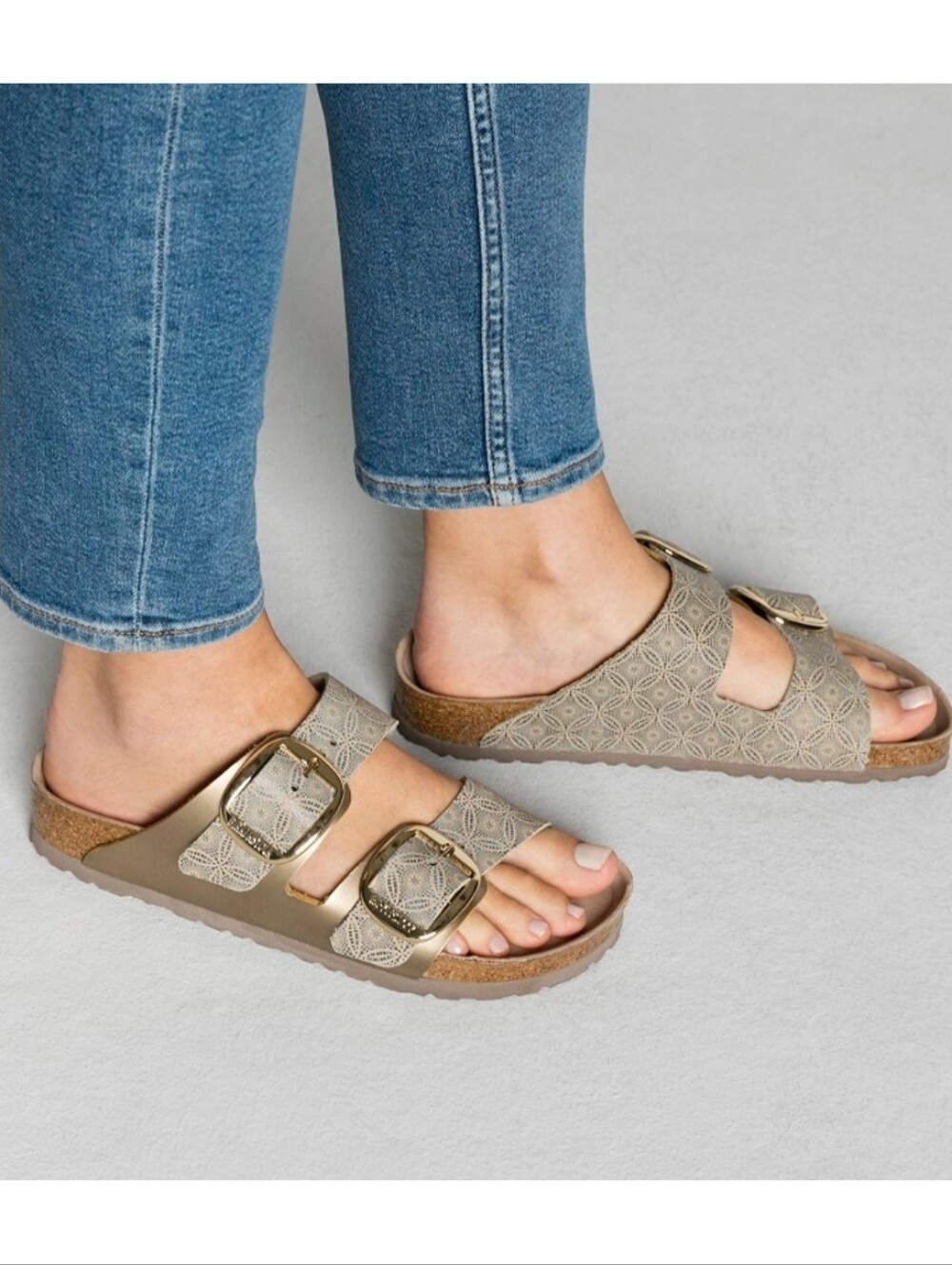 Birkenstock Arizona Big Buckle Ceramic Pattern Blue 37 7 7.5